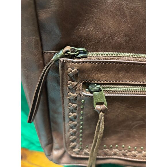 The Sak Loyola Convertible Studded Leather Backpack Brown main image 7